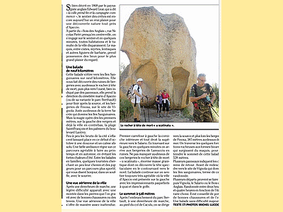 AJACCIO crêtes - Article paru dans CORSE-Matin le 19/10/2010 