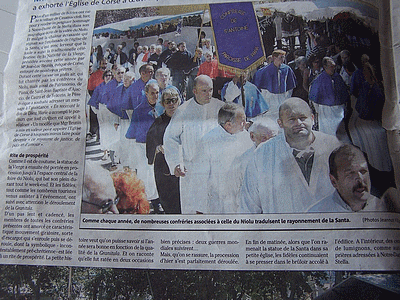 CASAMACCIOLI<BR>(La Procession de la GRANITULA)<BR>(article paru dans CORSE-MATIN 09/2007)
