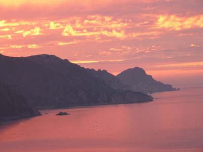 PORTO- Coucher de soleil sur le golfe