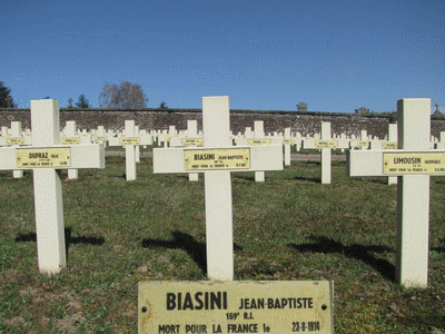 Tombe deBIASINI Jean Baptiste à <a HREF=fotom2l.php?necro=420>  <U>Epinal (Nécropole nationale) </U> </A> 112