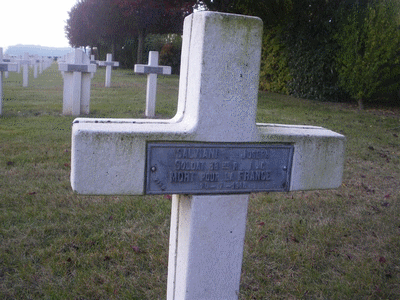 Tombe deSALVIANI Joseph Antoine à <a HREF=fotom2l.php?necro=68>  <U>Dompierre-Becquincourt (NÃ©cropole nationale)</U> </A> 2129