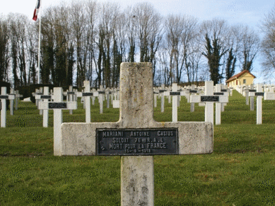 Tombe deMARIANI Antoine à <a HREF=fotom2l.php?necro=2>  <U>Belfort (Glacis du Chateau) (NÃ©cropole Nationale)</U> </A> 28