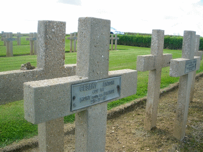 Tombe deCESARI Antoine Marie à <a HREF=fotom2l.php?necro=163>  <U>Neuilly-Saint-Front (Nécropole Nationale) </U> </A> 503