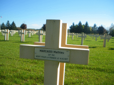 Tombe deMARCAGGI Mathieu à <a HREF=fotom2l.php?necro=166>  <U>Pontavert (NÃ©cropole Nationale)</U> </A> 4123