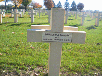 Tombe deMURACCIOLI François Antoine à <a HREF=fotom2l.php?necro=166>  <U>Pontavert (Nécropole Nationale) </U> </A> 326