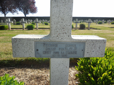 Tombe dePIERESCHI Antoine Philippe à <a HREF=fotom2l.php?necro=61>  <U>Rancourt (Necropole Nationale) </U> </A> 3267