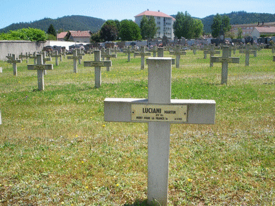 Tombe deLUCCIANI Martin à <a HREF=fotom2l.php?necro=185>  <U>Raon l'Etape hopital (carrÃ© militaire)</U> </A> 26