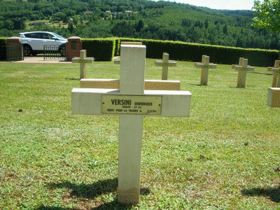 Tombe deVERSINI Dominique Antoine à <a HREF=fotom2l.php?necro=147>  <U>Senones (NÃ©cropole militaire)</U> </A> 119