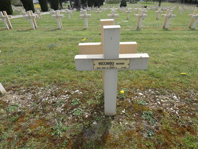 Tombe deVECCHIOLI Mathieu à <a HREF=fotom2l.php?necro=13>  <U>Bar le Duc  (NÃ©cropole Nationale)</U> </A> 2722