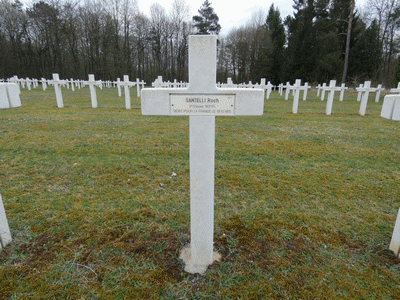 Tombe deSANTELLI Roch à <a HREF=fotom2l.php?necro=200>  <U>Flirey (Nécropole nationale ) </U> </A> 1967