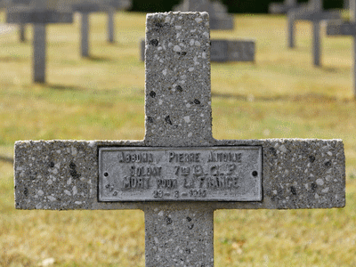 Tombe deABBONA Pierre à <a HREF=fotom2l.php?necro=9>  <U>Hartmannswillerkopf  (Nécropole Nationale) </U> </A> 549
