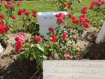 Tombe deANTONINI Joseph à <a HREF=fotom2l.php?necro=490>  <U>Auxerre (CarrÃ© militaire du cimetiÃ¨re ancien)</U> </A> 144