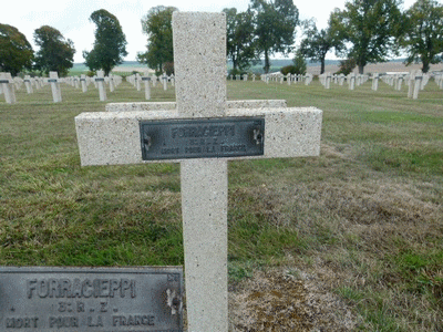 Tombe deFORASCIEPPI Ange à <a HREF=fotom2l.php?necro=63>  <U>Avocourt (nécropole nationale) </U> </A> 576