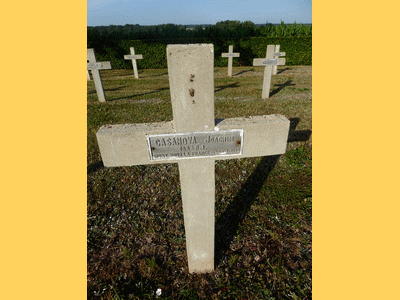 Tombe deCASANOVA Joachim à <a HREF=fotom2l.php?necro=15>  <U>Ménil-sur-Belvitte (Nécropole Nationale) </U> </A> 809