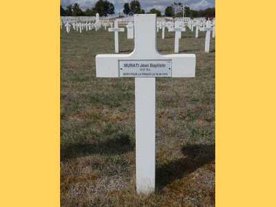 Tombe deMURATI Jean Baptiste à <a HREF=fotom2l.php?necro=212>  <U>Souain-Perthes-lès-Hurlus (Nécropole nationale La Crouée) </U> </A> 2176