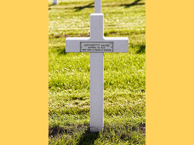 Tombe deANTONETTI Martin à <a HREF=fotom2l.php?necro=216>  <U>Sarrebourg (NÃ©cropole Nationale des prisonniers de guerre FranÃ§ais)</U> </A> 5628