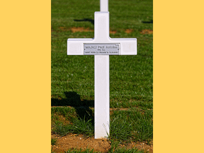 Tombe deMAYALI Paul Antoine à <a HREF=fotom2l.php?necro=216>  <U>Sarrebourg (Nécropole Nationale des prisonniers de guerre Français) </U> </A> 7430
