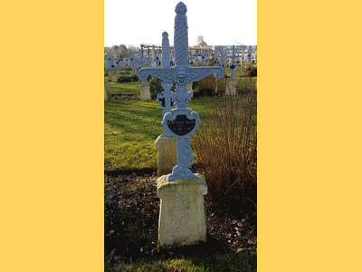 Tombe deGIOFFREDI Baldo à <a HREF=fotom2l.php?necro=475>  <U>Rouen (CarrÃ© militaire du CimetiÃ¨re Saint-Sever )</U> </A> Carr&eacute; M rang 2  Tombe 4