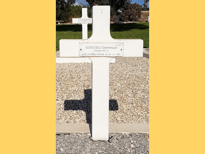 Tombe deGUIDICELLI Dominique à <a HREF=fotom2l.php?necro=514>  <U></U> </A> Carré D1  Rang 2  Tombe 30