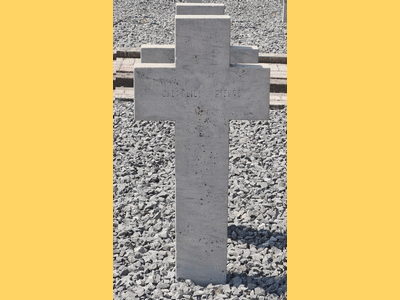 Tombe deCABROLIER Guillaume Pierre à <a HREF=fotom2l.php?necro=519>  <U>THESSALONIQUE 
 (Cimetière militaire de Zeitenlick  ) </U> </A> 2091