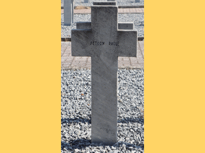 Tombe dePETRONI Paul à <a HREF=fotom2l.php?necro=519>  <U>THESSALONIQUE 
 (CimetiÃ¨re militaire de Zeitenlick  )</U> </A> 17