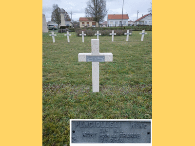 Tombe dePENCIOLELLI René Marius à <a HREF=fotom2l.php?necro=252>  <U>Bras-sur-Meuse (NÃ©cropole militaire)</U> </A> 427
