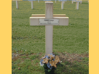 Tombe dePERETTI Ange Marie à <a HREF=fotom2l.php?necro=269>  <U>Somme-Suippe (NÃ©cropole Nationale)</U> </A> 3338