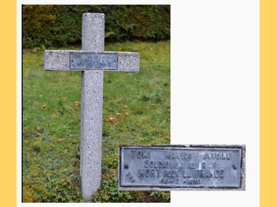 Tombe deTOMI Marius Alexandre Louis à <a HREF=fotom2l.php?necro=10>  <U>Metzeral Le ChÃªne Millet (NÃ©cropole nationale)</U> </A> 