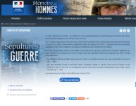 Mémoire des Hommes<BR>Sépultures de guerres