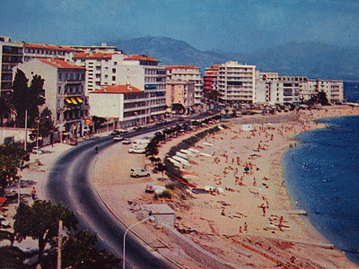 AJACCIO - Plage Trottel (vers 1980)