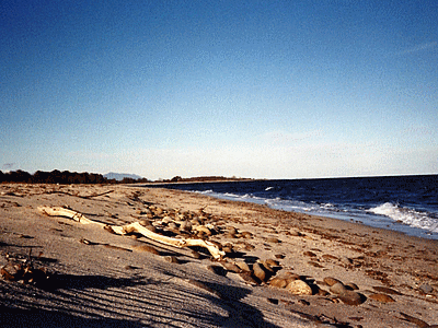 La plage de SOLARO un après-midi de décembre