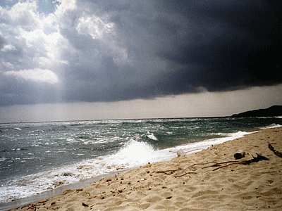 SOLARO (plage de PUZZUNE) - Orage estival
