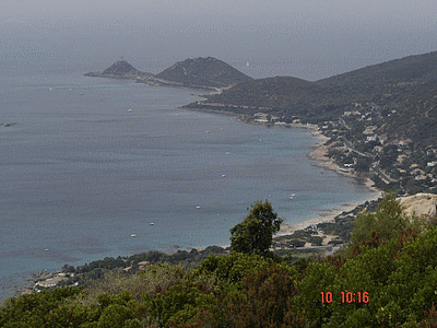 AJACCIO - Les îles Sanguinaires vues du chemin des crêtes