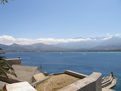 CALVI <BR> Vue panoramique de la citadelle