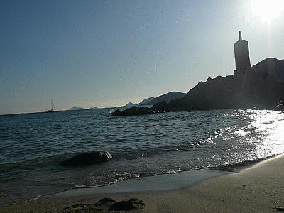 AJACCIO plages - La  Terre Sacrée (dite  Plage du WEEK-END)