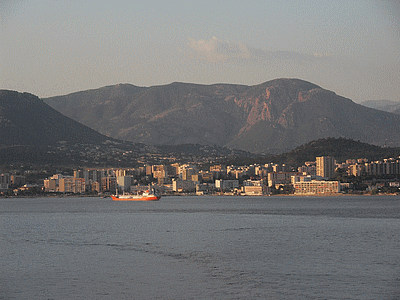 AJACCIO vu du pont du GIROLATA