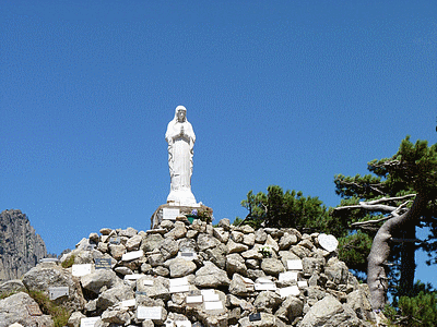 Col de BAVELLA (Statue de Notre-Dame des Neiges)