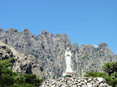 Col de BAVELLA (Statue de Notre-Dame des Neiges)