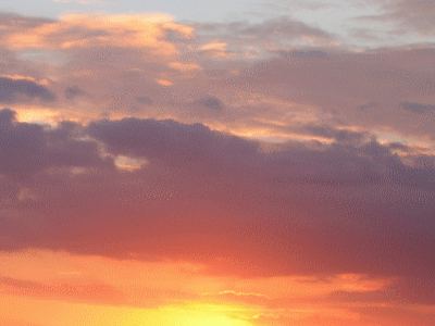 Coucher de soleil (photo prise au Stade de France)