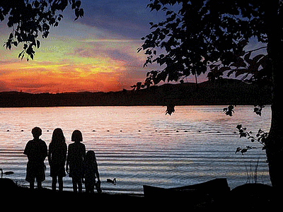 Coucher de soleil sur le lac du DER en Champagne (20070128)    (Photographie de Olivier-Dhilly) <br><A href=vos/4000/010.jpg>Afficher l'image ?</A>