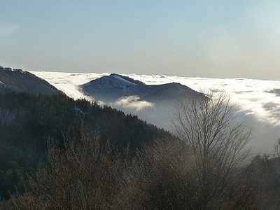 Mer de nuages au plateau d‚EZE (20120115)    (Photographie de Thieu) <br><A href=vos/2012/b030.jpg>Afficher l'image ?</A>